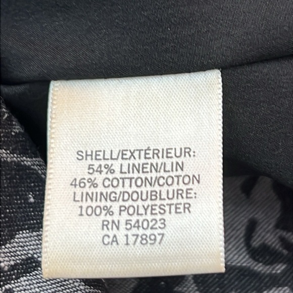 J. Crew Sheath Dress Size 12 Black/Gray Linen Blend Cap Sleeves Lined EUC - Picture 9 of 12